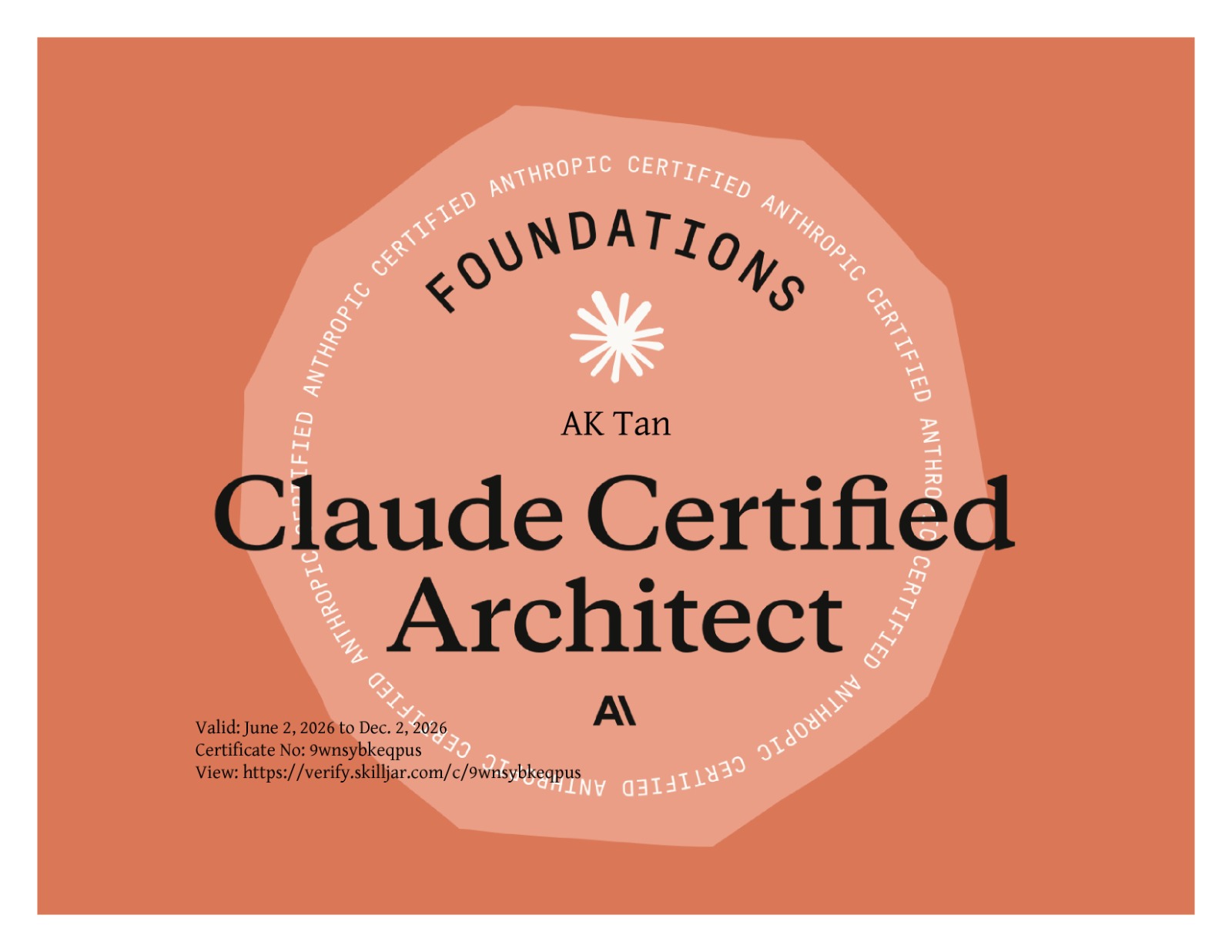 CCAF Certified — TAK